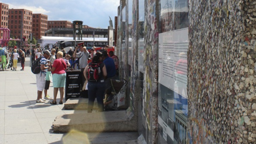 Potsdamer Platz - Mauerreste relexa hotel Berlin - Tourbericht - Potsdamer Platz - Mauerreste